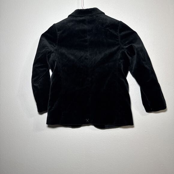 Zara Boys Velvet Suit Jacket Blazer Green Size 6 Christmas - Picture 3 of 5